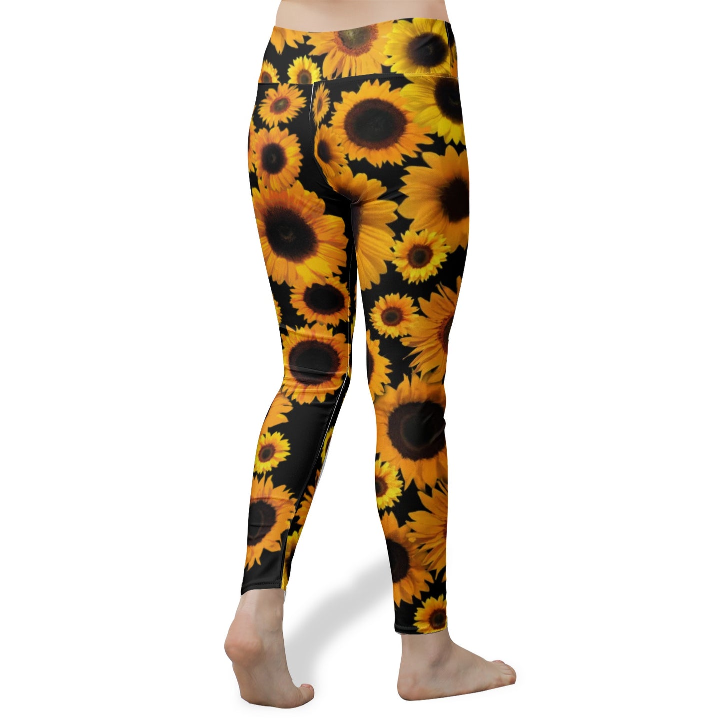 Leggings de yoga pour femmes tournesol