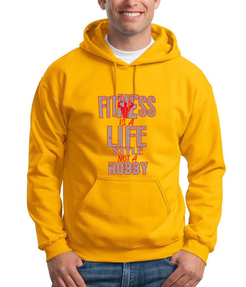 Fitness Is A Life Style Not A Hobby Gym Hoodie Sweatshirt