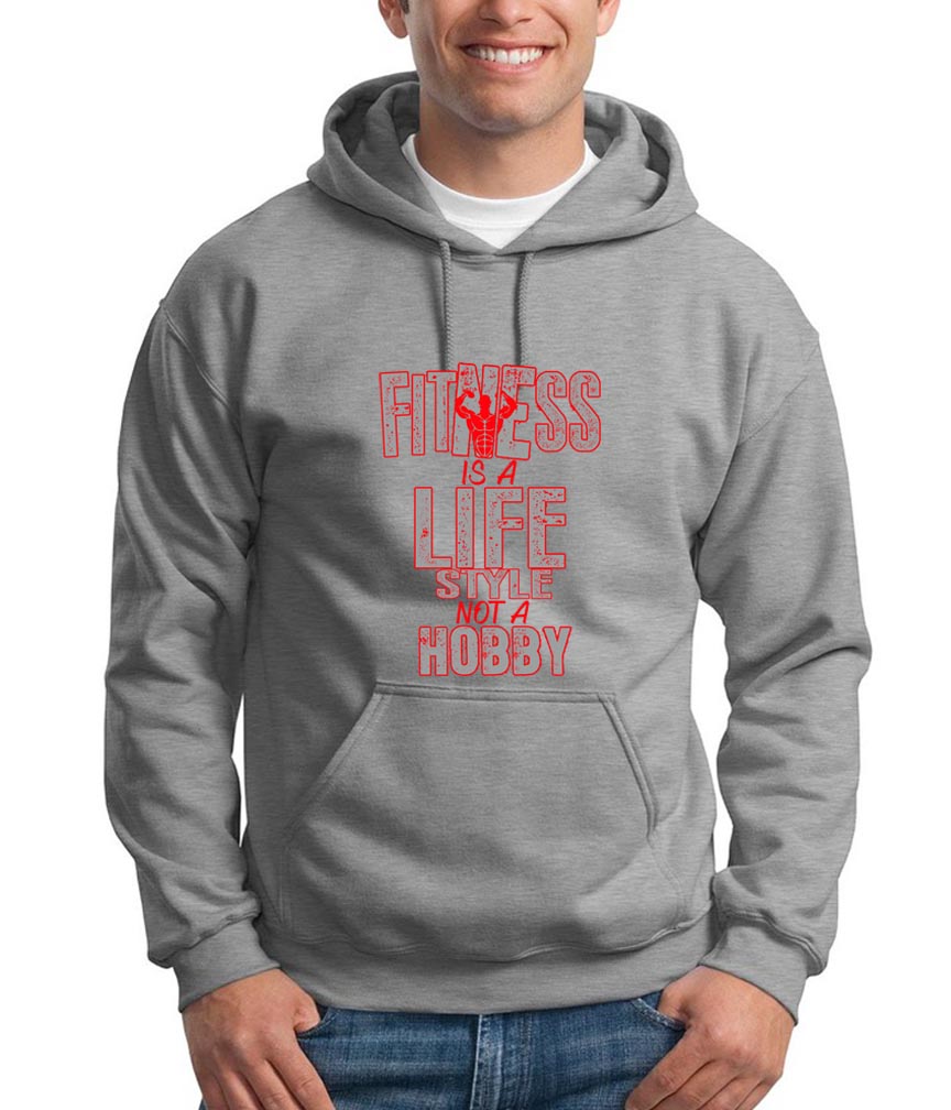 Fitness Is A Life Style Not A Hobby Gym Hoodie Sweatshirt