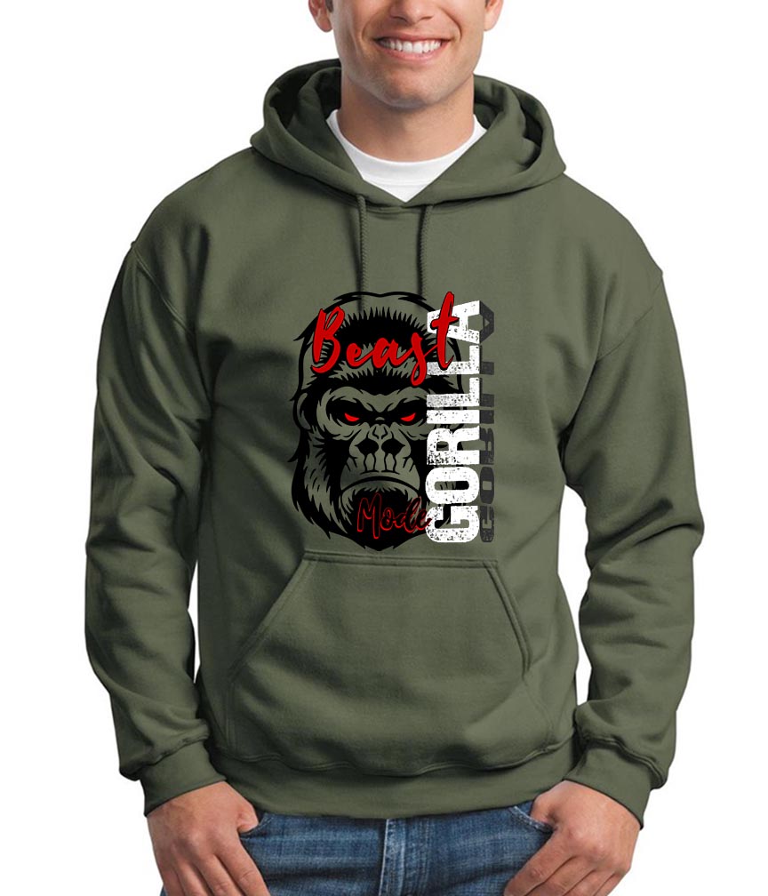 Gorilla Beast Mode Unisex Hoodie Sweatshirt
