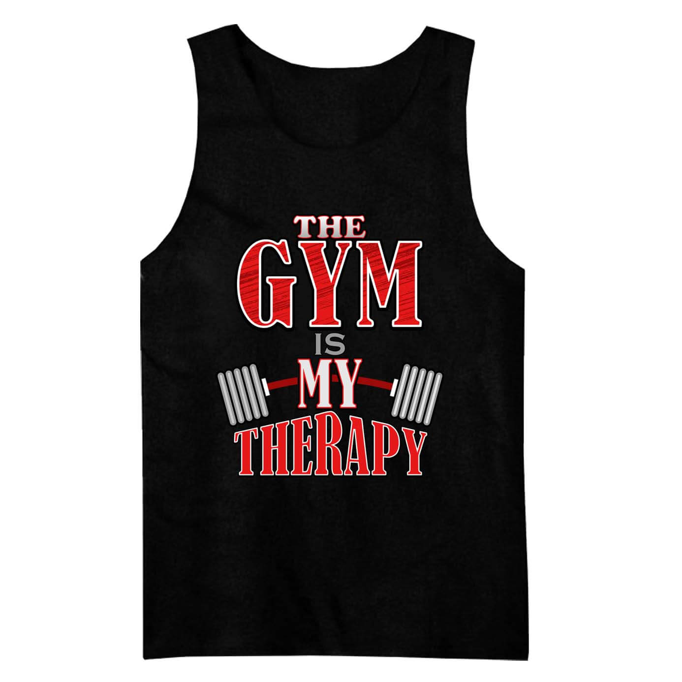 The Gym Is My Therapy Men's Tank