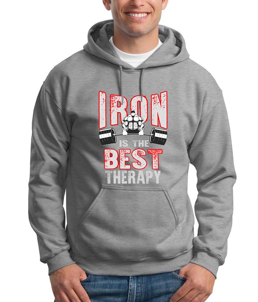 Iron ist der beste Therapie-Trainings-Hoodie für das Fitnessstudio