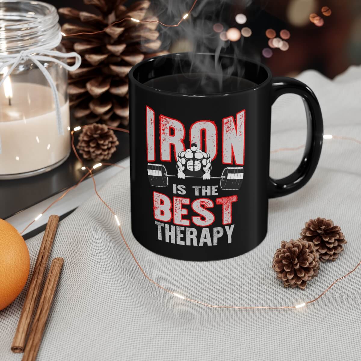 Iron is the Best Therapy Coffee Mug