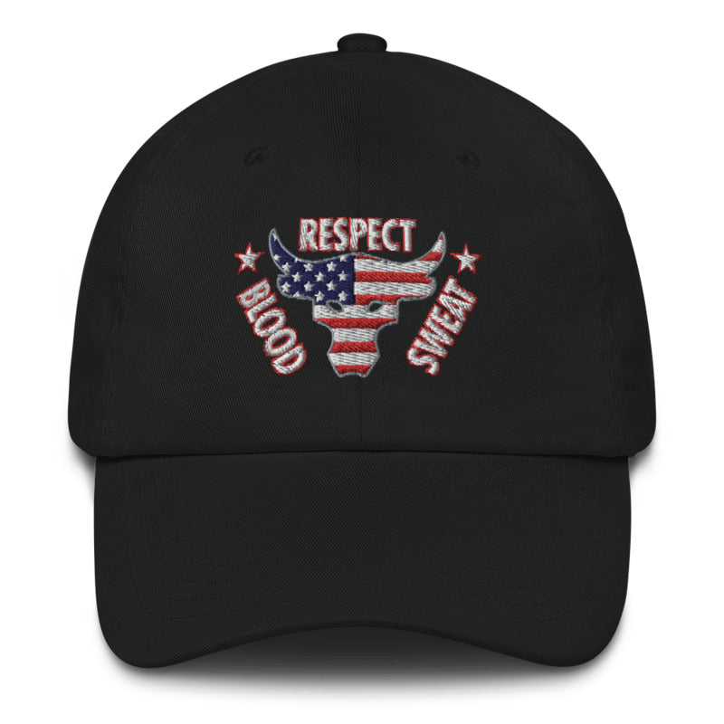 Respect Blood Sweat Embroidered Hat