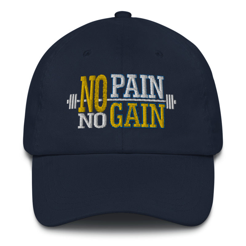 No Pain No Gain Embroidered Hat – The Soul Bee