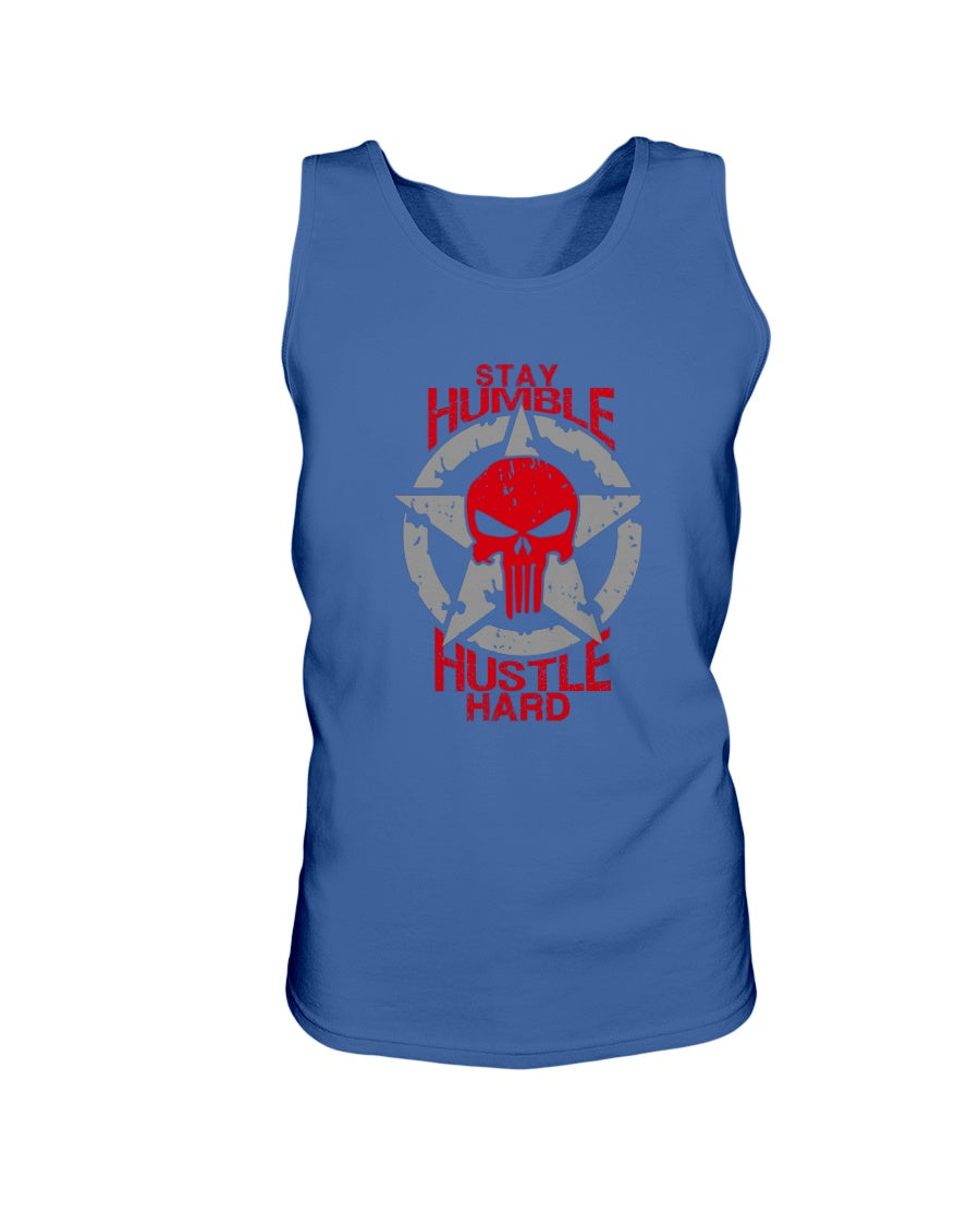 Stay Humble Hustle Hard Unisex Jersey Tank - Red