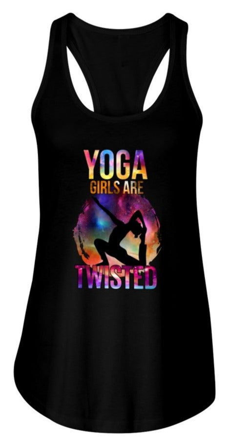 yoga girls are twisted tank top
