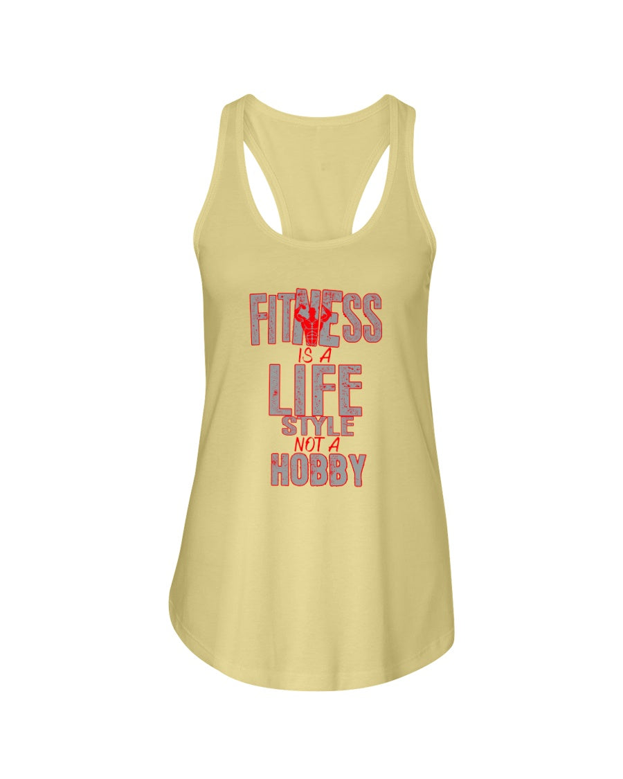 Fitness Is A Life Style Women's Racerback Tank Top