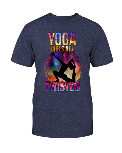 T-shirt Les filles de yoga sont tordues 