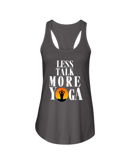 T-shirt Moins de conversation, plus de yoga 