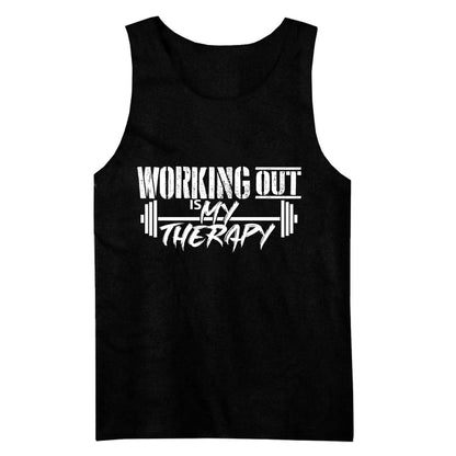 Working Out Is My Therapy Tank Top