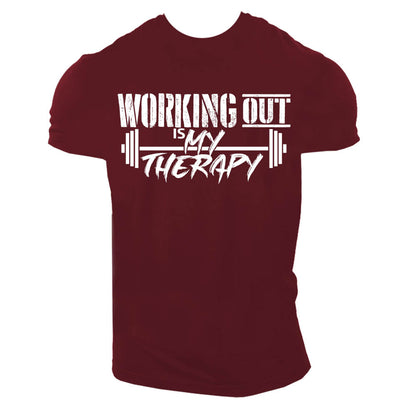 Working Out Is My Therapy - 10 Colors
