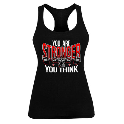 You Are Stronger Than You Think Women's Racerback Tank Top